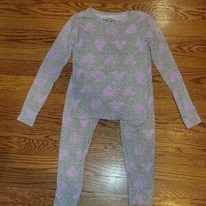 Disney Butterfly Pajama Set in Gray and Purple